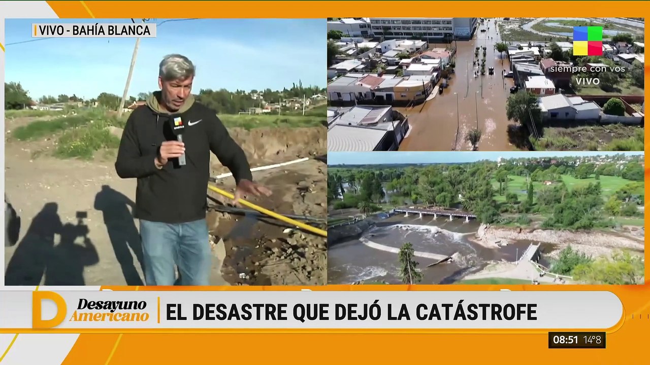 🔴 Desastre en Bahía Blanca: calles desaparecidas tras alud