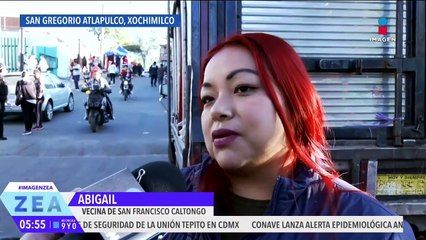 Policías de la CDMX realizan recorrido en el pueblo de San Gregorio Atlapulco, Xochimilco
