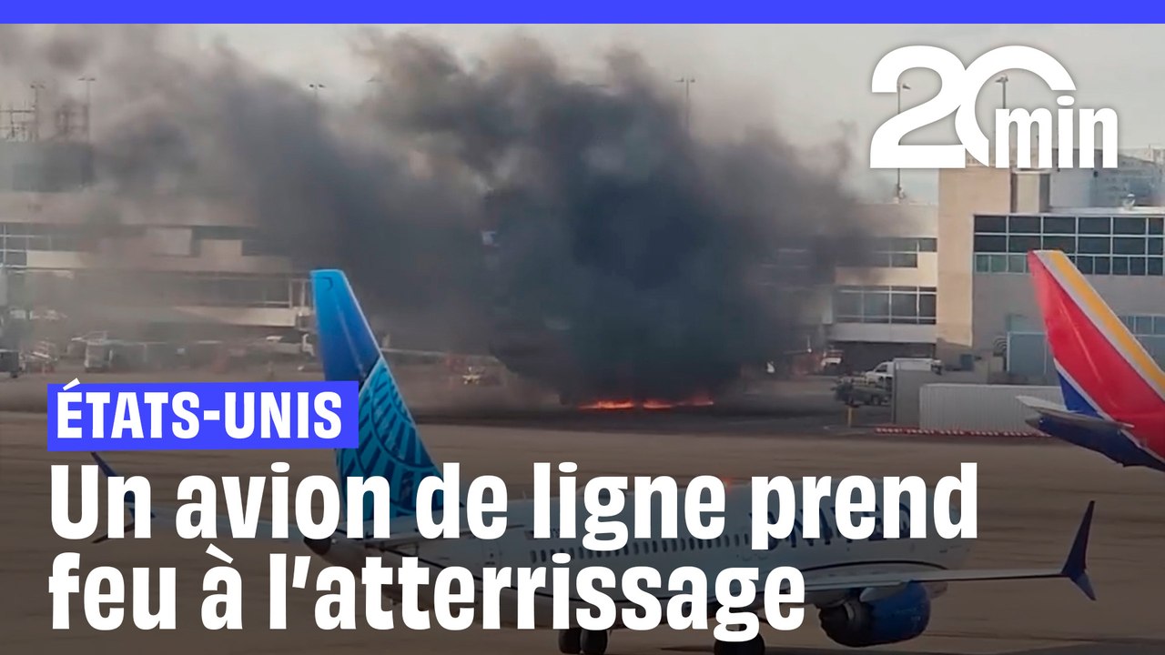 États-Unis : Le moteur d'un avion de ligne prend feu à l'atterrissage
