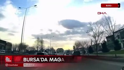 Bursa'da makas atarken kaza yapıp kaçtı