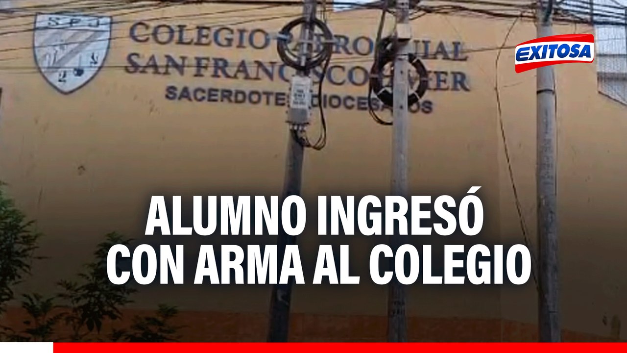 Breña: Denuncian que alumno ingresó a colegio con arma de fuego y amenazó a sus compañeros