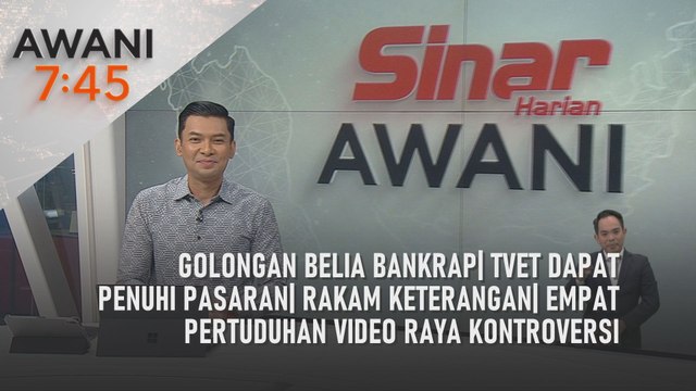 AWANI 7:45 [14/3/2025] – Golongan belia bankrap | TVET dapat penuhi pasaran | Rakam keterangan
