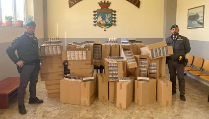 Contrabbando di sigarette: sequestrate 1,2 tonnellate di "bionde" a Napoli (14.03.25)