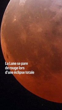 La Lune s'habille de rouge à l'occasion d'une éclipe totale
