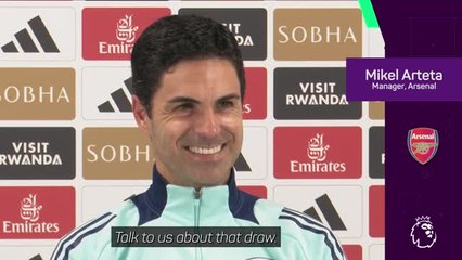 Arteta reacts to Opta's supercomputer prediction
