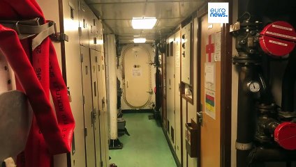 A bordo de un buque cazaminas francés durante un ejercicio militar multinacional en el Mediterráneo