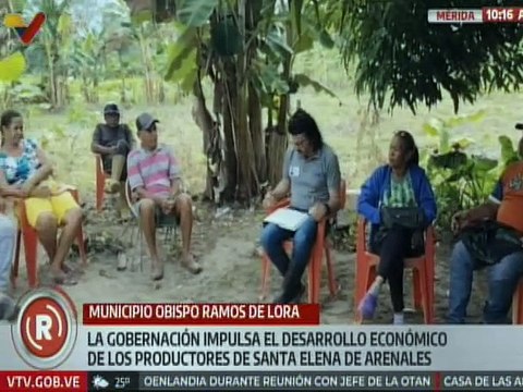 Gobernación de Mérida impulsa encuentro con productores agrícolas en Obispo Ramos de Lora
