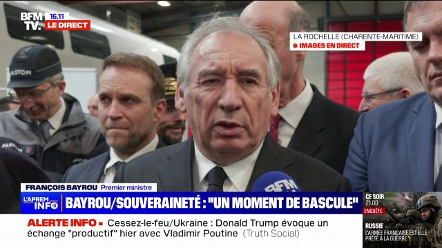 Pour François Bayrou, le retour de Donald Trump à la Maison Blanche est le deuxième moment de basculement après l'invasion de l'Ukraine par la Russie