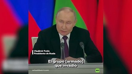 El presidente Vladímir Putin afirmó que la situación en la provincia de Kursk está bajo control