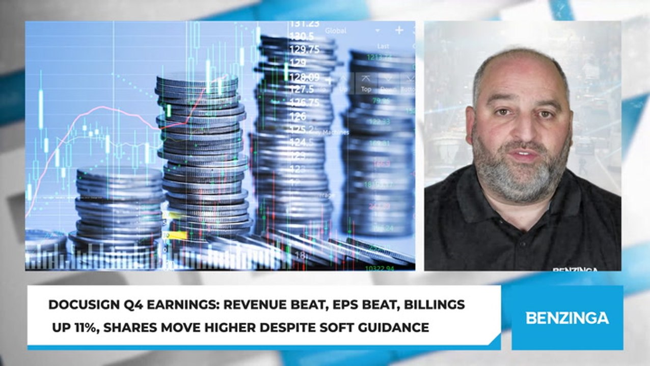 DocuSign Q4 Earnings: Revenue Beat, EPS Beat, Billings Up 11%, Shares Move Higher Despite Soft Guidance