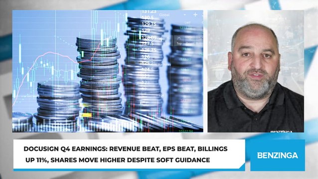 DocuSign Q4 Earnings: Revenue Beat, EPS Beat, Billings Up 11%, Shares Move Higher Despite Soft Guidance