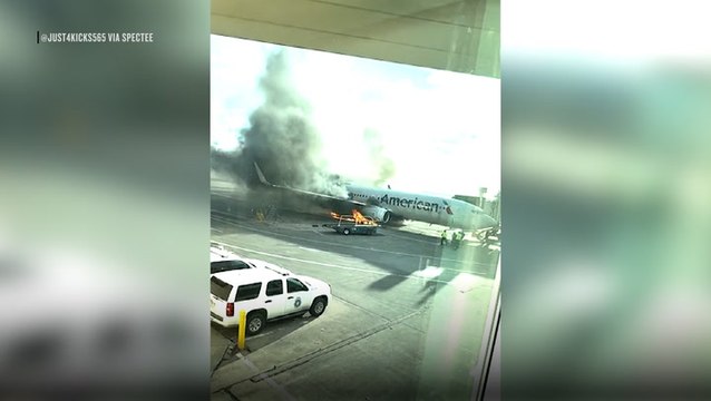 American Airlines Passengers Evacuated After Plane Catches on Fire at Denver Airport