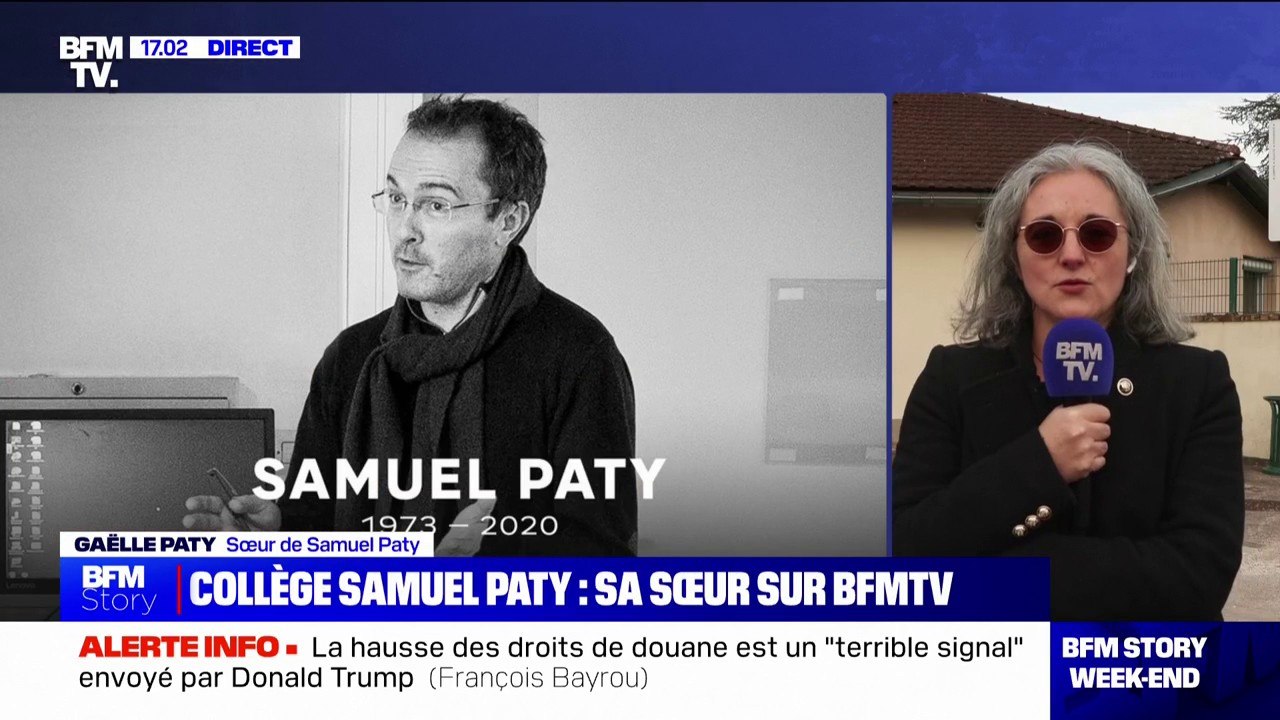 Gaëlle Paty, sœur de Samuel Paty: "J'ai toujours su que son collège porterait son nom"