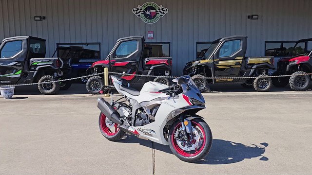 2025 KAWASAKI ZX6R 636 WHITE WALK-AROUND