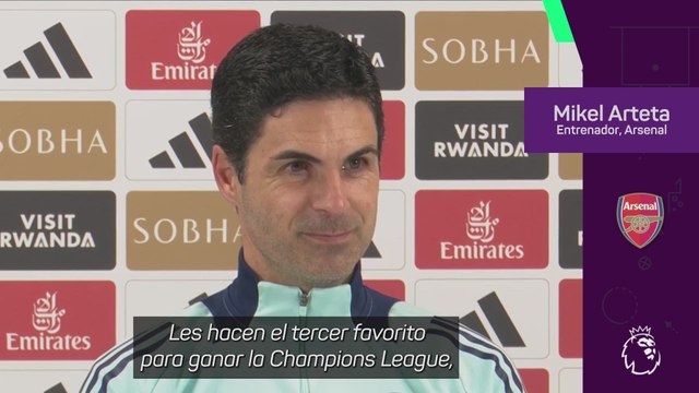 La reacción de Arteta a las predicciones del superordenador de Opta en la Champions y en la Premier League