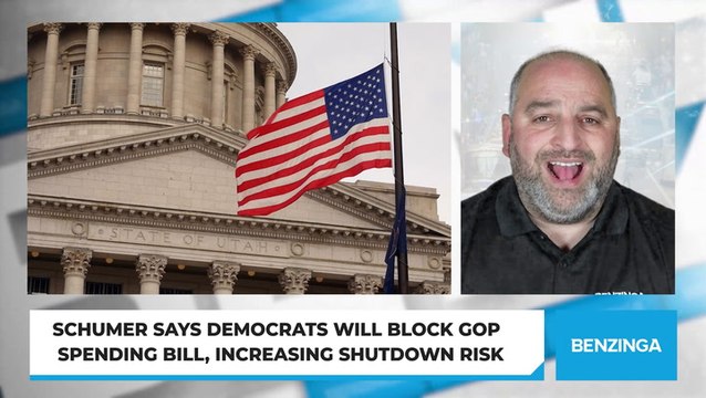 Schumer Says Democrats Will Block GOP Spending Bill, Increasing Shutdown Risk