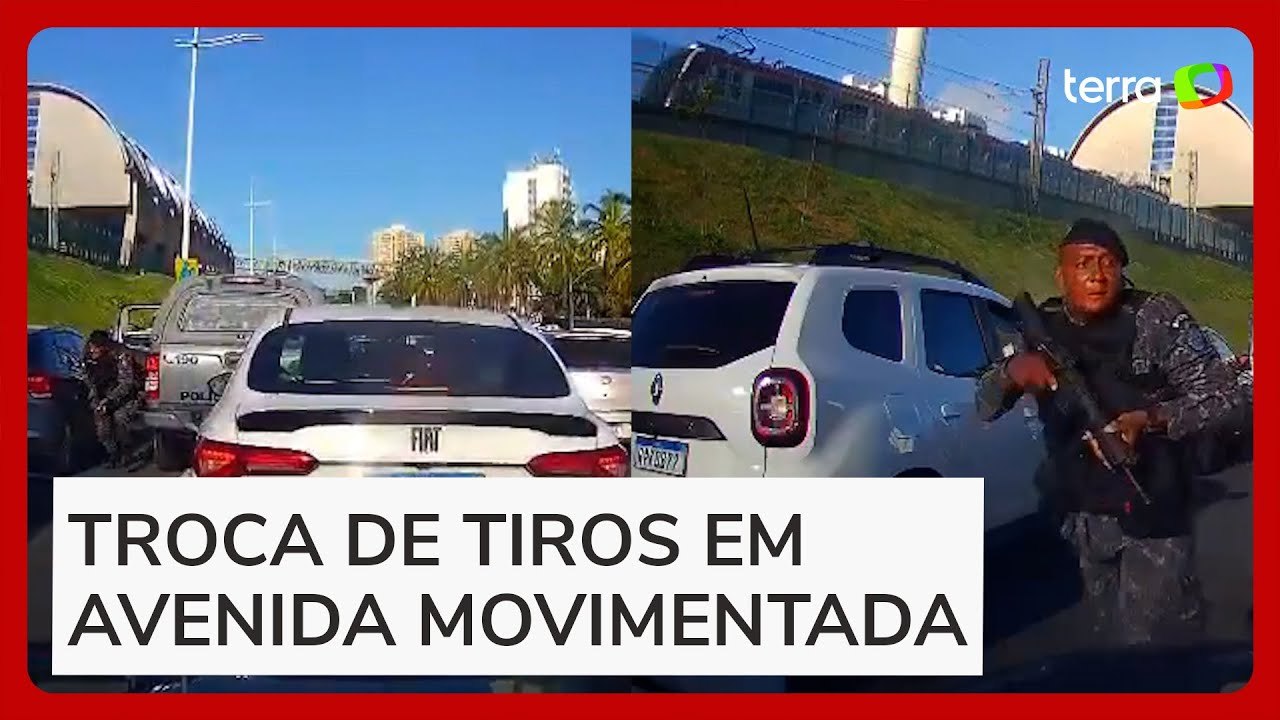 Tiroteio em Salvador: novo vídeo mostra confronto entre policiais e suspeitos na capital baiana