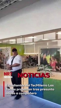 Alumnos del TecMilenio, Campus Las Torres, realizaron una protesta en la entrada principal del plantel para exigir justicia tras un presunto abuso contra uno de sus compañeros.