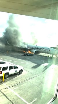 American Airlines Passengers Evacuated After Plane Catches on Fire at Denver Airport