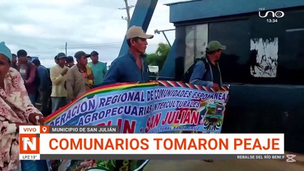 Pobladores de San Julián no permiten cobro de peaje; exigen dotación de combustible