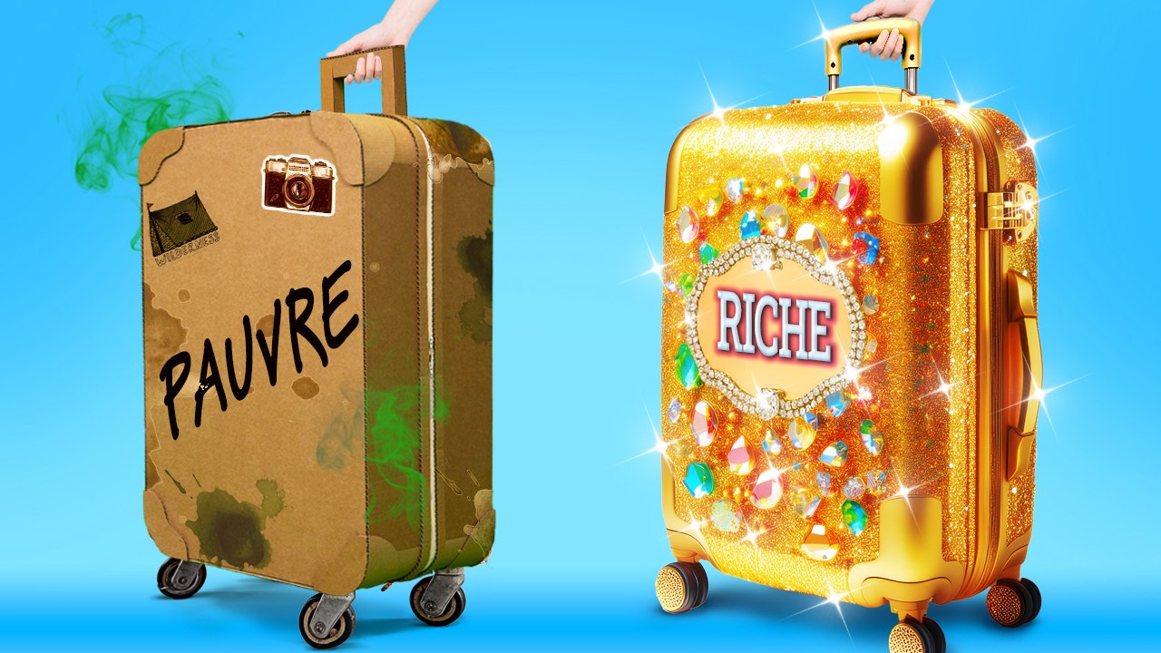 NOUVEAU 123 GO! CHALLENGE : Parents Riches Vs Pauvres En Vacances ! DIY Pas Chers Vs Gadgets Coûteux