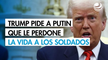 Trump pide a Putin que "perdone la vida" a soldados ucranianos en el frente de batalla