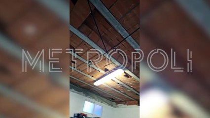 Desprendimientos en el parque de bomberos de Terrassa