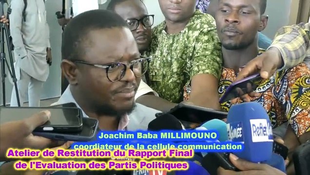 Atelier de Restitution du Rapport final de l'évaluation des partis politiques