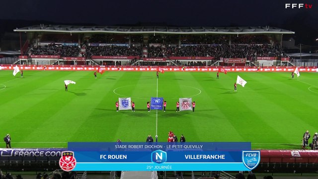 J25 I FC Rouen 1899 vs FC Villefarnche B en replay (2-4) I National FFF 2024-2025