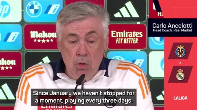 Ancelotti blames 'stressful' season on fixture congestion