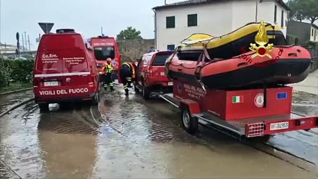 Maltempo 14 marzo 2025, le operazioni di soccorso a Sesto Fiorentino