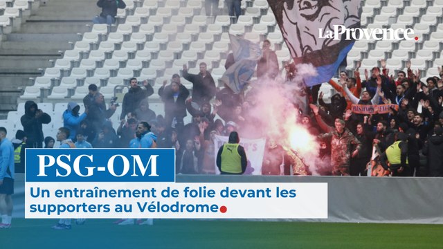PSG-OM. Un entraînement de folie devant les supporters au Vélodrome à deux jours du match