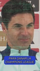 La reacción de Arteta a las predicciones de la IA en la Champions y en la Premier League