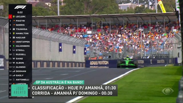 F1: Confira como foi Gabriel Bortoleto nos treinos livres do GP da Austrália