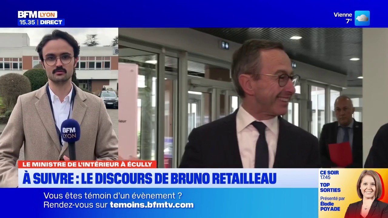 Bruno Retailleau inaugure l'école nationale de la police scientifique à Ecully