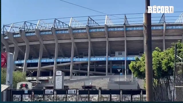 Estadio Banorte: Cubren Azteca a las afueras del Coloso para colocar nuevo nombre