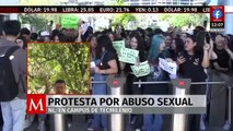 Alumnos de TecMilenio protestan por caso de abuso sexual en campus Las Torres en Monterrey