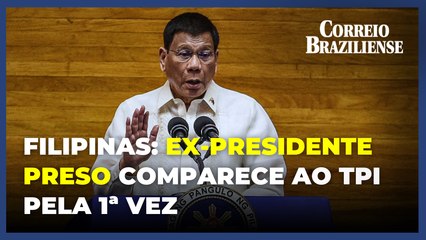 Rodrigo Duterte, preso por crimes contra a humanidade, comparece ao TPI