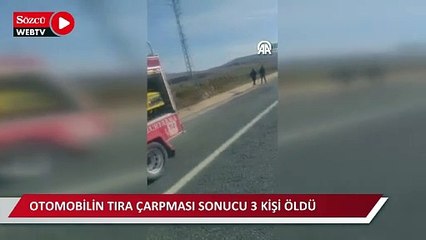 Otomobilin tıra çarpması sonucu 3 kişi öldü