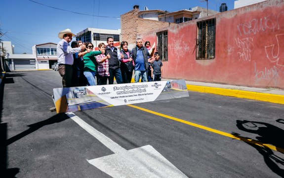 El fraccionamiento de Durango que tiene pavimento nuevo después de 35 años