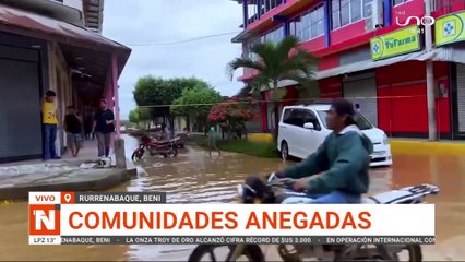 Rurrenabaque bajo el agua: se desbordó el río Beni.