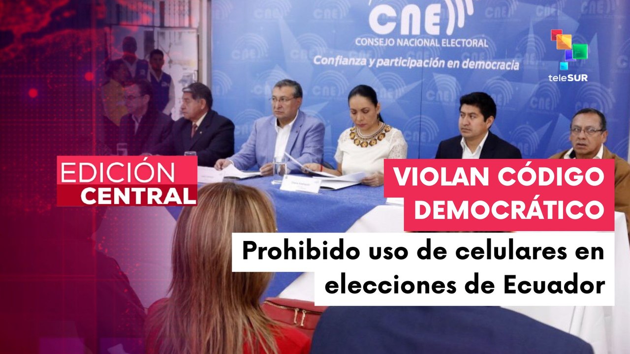 CNE prohibió el uso de aparatos electrónicos en la segunda vuelta electoral de Ecuador