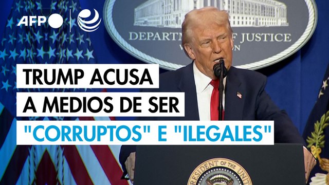 Trump acusa a medios de comunicación de ser corruptos e ilegales