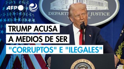 Trump acusa a medios de comunicación de ser "corruptos" e "ilegales"