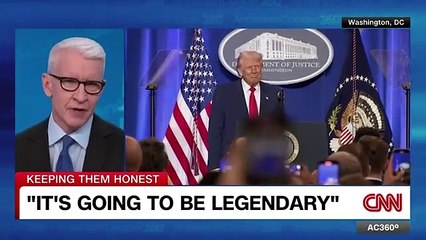 Anderson Cooper: Trump took a victory lap at Department of Justice