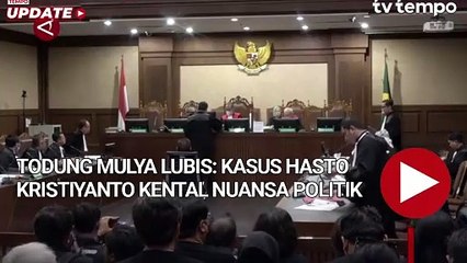 Todung Mulya Lubis Kasus Hasto Kristiyanto Kental Nuansa Politik