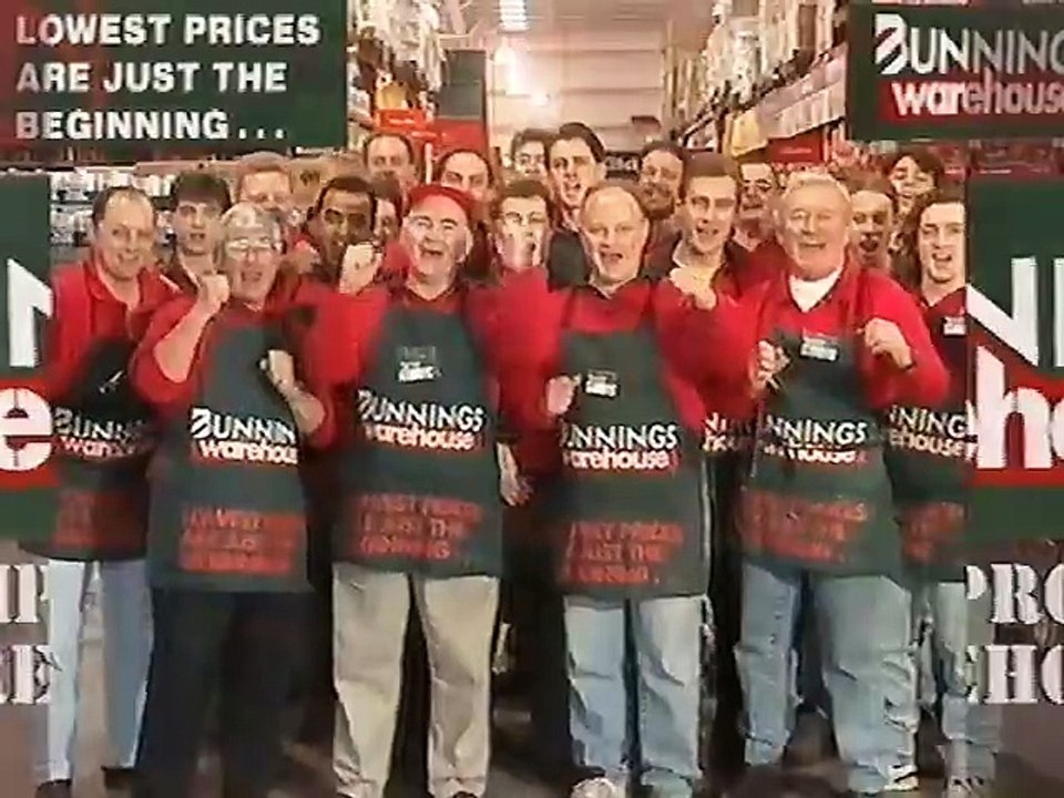 TVC - Bunnings 'New Nunawading Store' (1995)