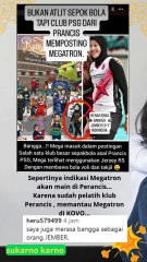 adakah yang tau kalau megawati bakal main di liga Prancis  #berita