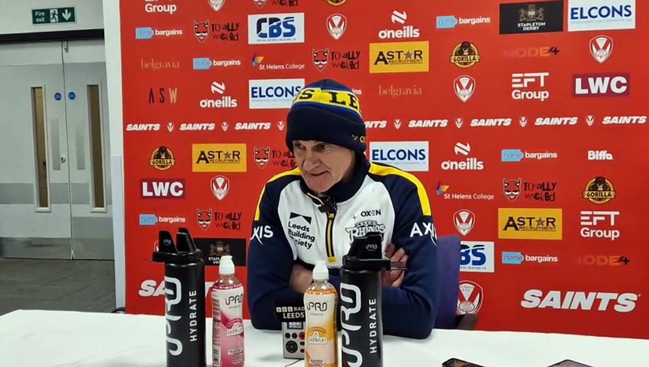 St Helens 22, Leeds Rhinos 14: Brad Arthur's reaction