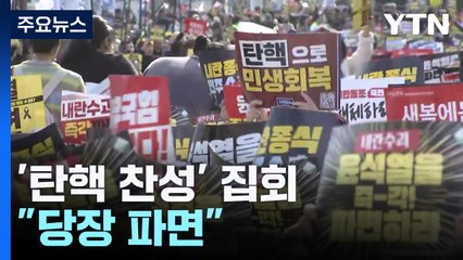 '탄핵 찬성' 집회..."당장 파면" / YTN